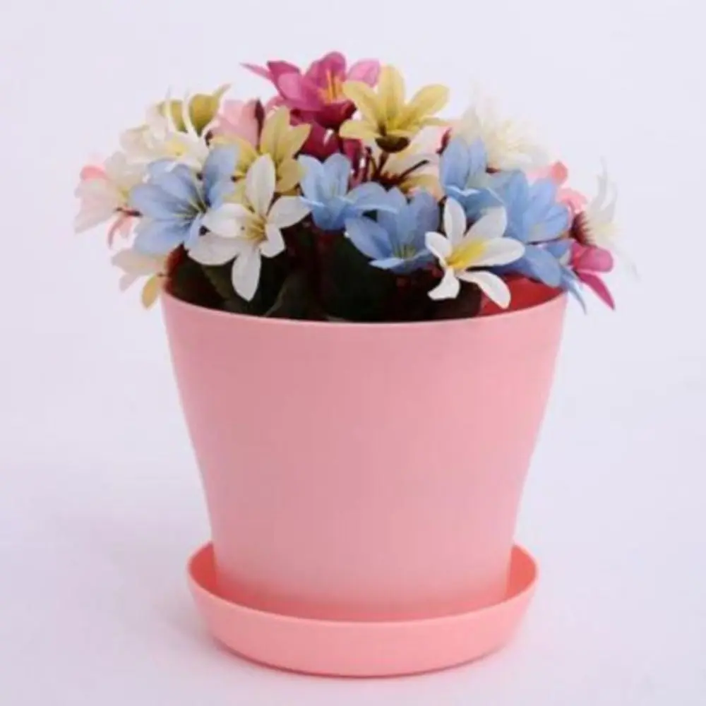 

Decor Plant for Succulent Multicolor Balcony Garden Nursery Basin Flowerpots Pots Tray Flower Pots & Planters With Tray