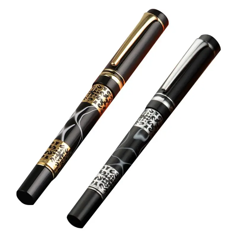 

0,5 мм металлическая шариковая ручка, акриловый мраморный шарик-ролик, роскошные деловые мужские фирменные подарочные ручки для