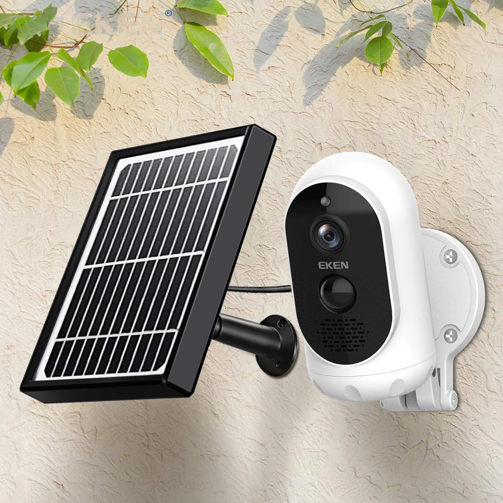 IP-камера безопасности EKEN 1080p IP65 с солнечной панелью обнаружением движения Wi-Fi |