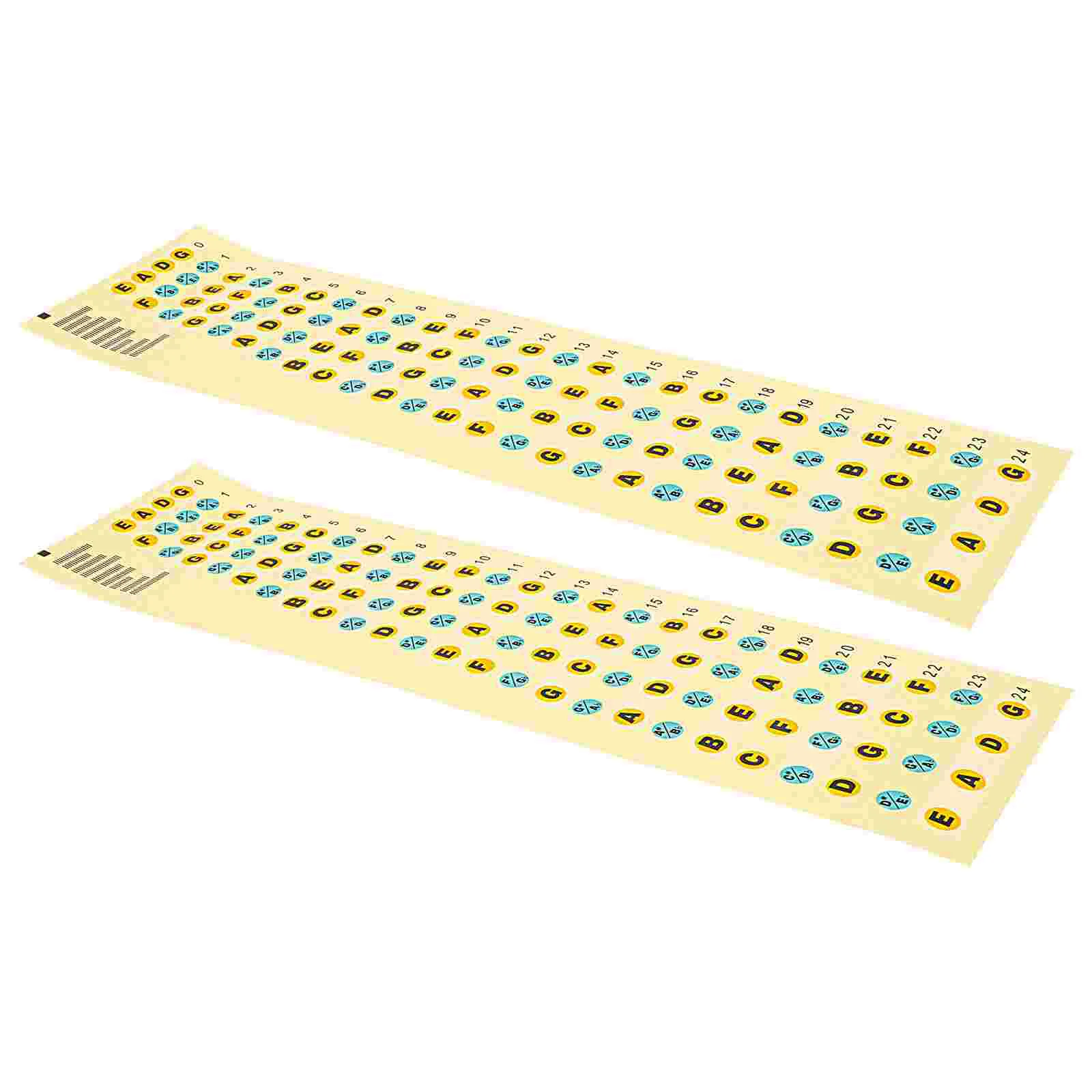 

Guitar Bass Stickers Sticker Fretboard Note Scale Accessories Fret Learning Accessory Poster Label Musical Eleguitar Labeling
