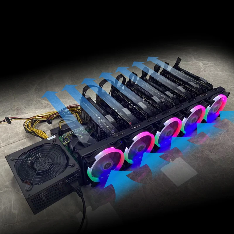

Soontech Open air Computer 8 GPU Miner frame case ETH 8gpu mining rig frame for ETH Kit unassemble Ethereum