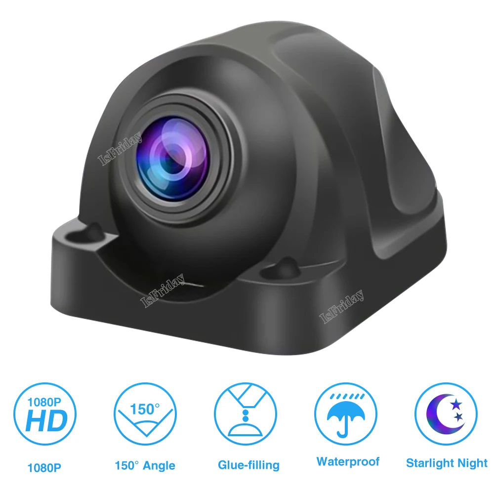 

Car Side View Left And Right Blind Spot Camera 12-24V Universal AHD HD Night Vision Full Color Wide Angle Waterproof Lens