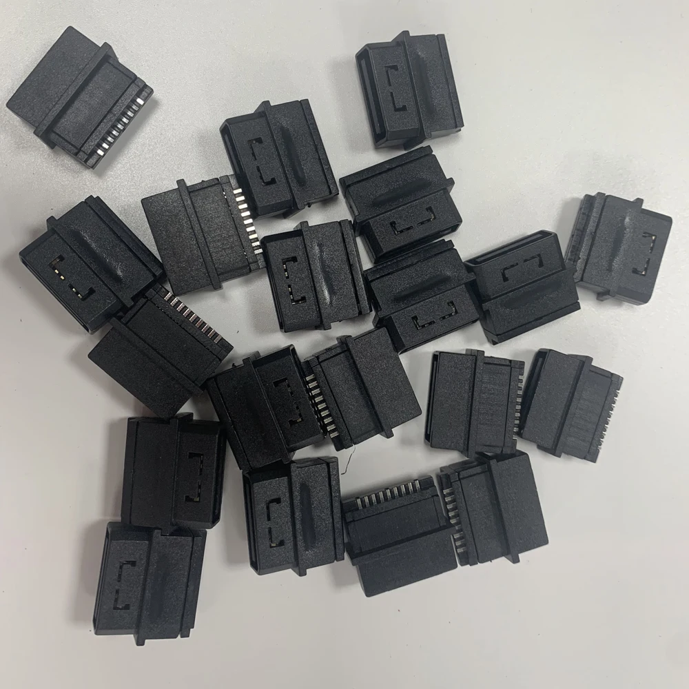 Черный 9-контактный разъем для гнездового разъема Сага Сатурн SS 180 градусов