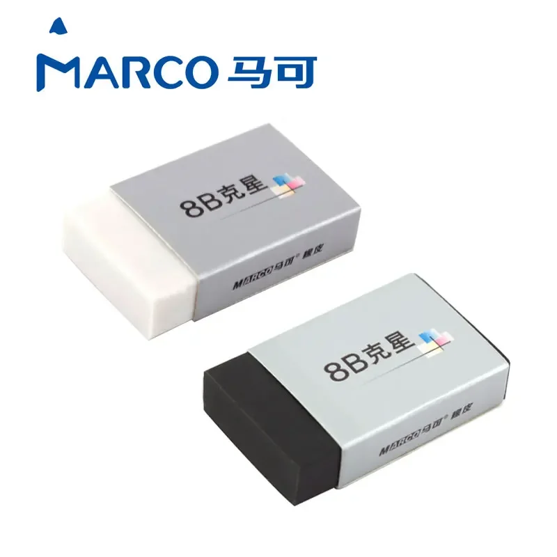 Фото Профессиональный графический ластик MARCO 8B, специальный ластик для карандашей для рисования, 20 шт. №1