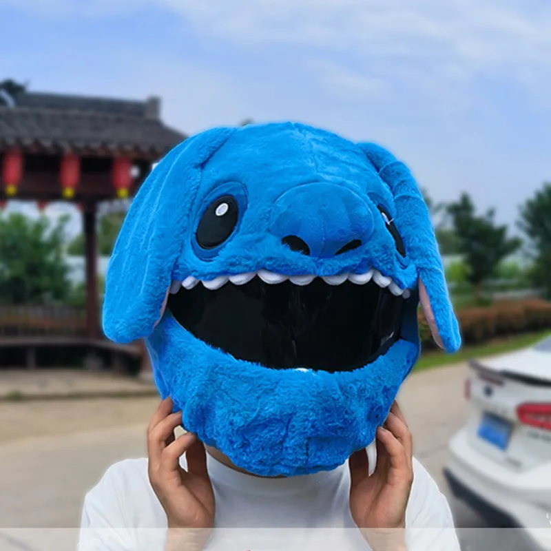 

Toothless Stifler Sewn Helmet Cover Fits Motorcycle Full Face Helmet Modular Helmet Plush Protective Cover Halloween Decoration