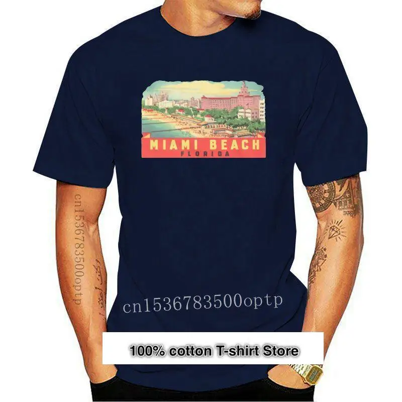 

Camiseta с калломкой для путешествий Майами пляж,