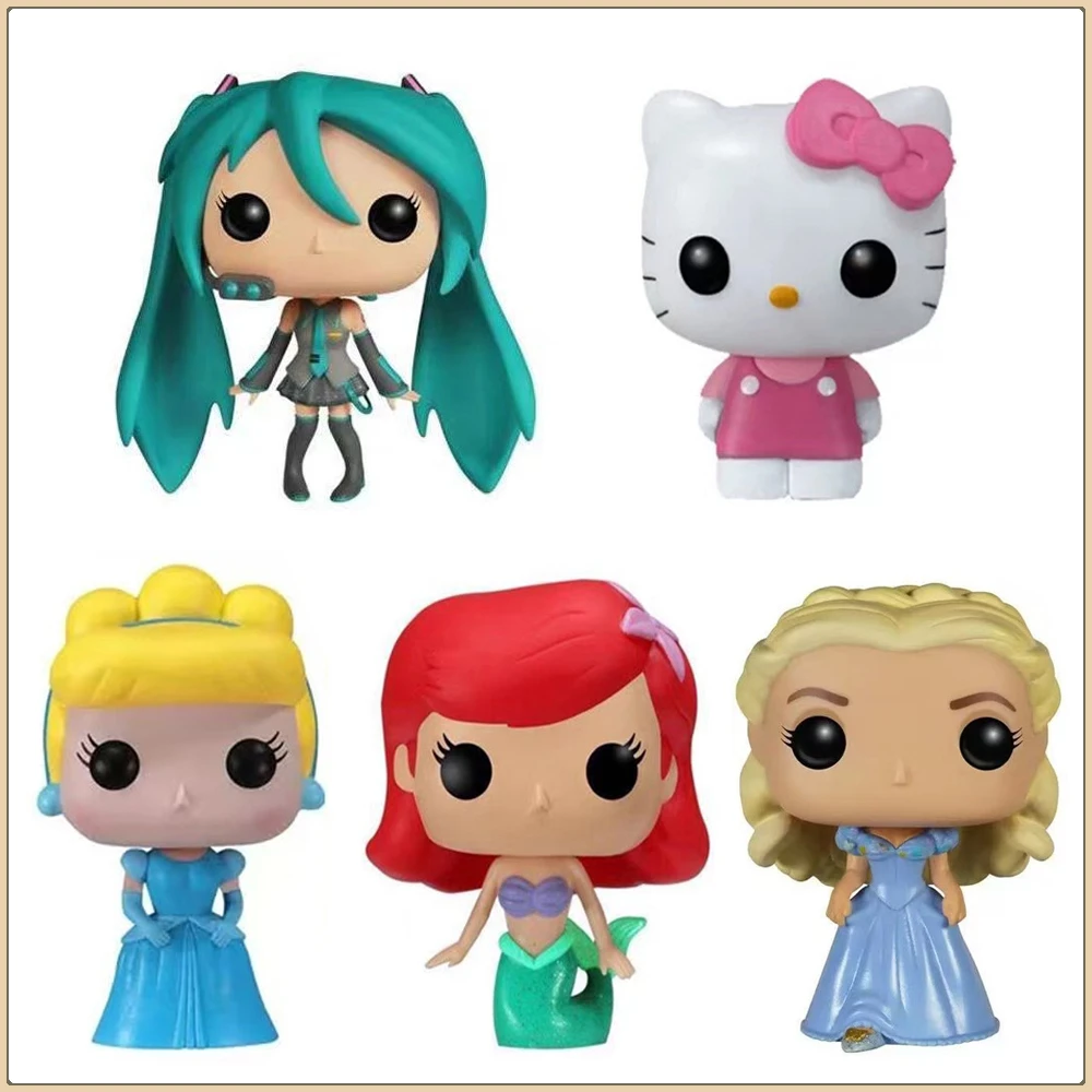 Funko POP Disney принцесса фигурки Золушка Белоснежка Хацунэ Мику Hello Kitty Kawaii кукла