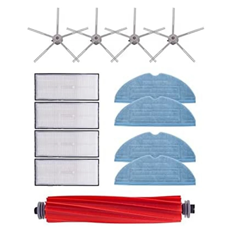 

Аксессуары для пылесоса Xiaomi Roborock S7, S70, S75, S7max, основная рулонная щетка, Швабра, тряпка, фильтр НЕРА, боковая щетка