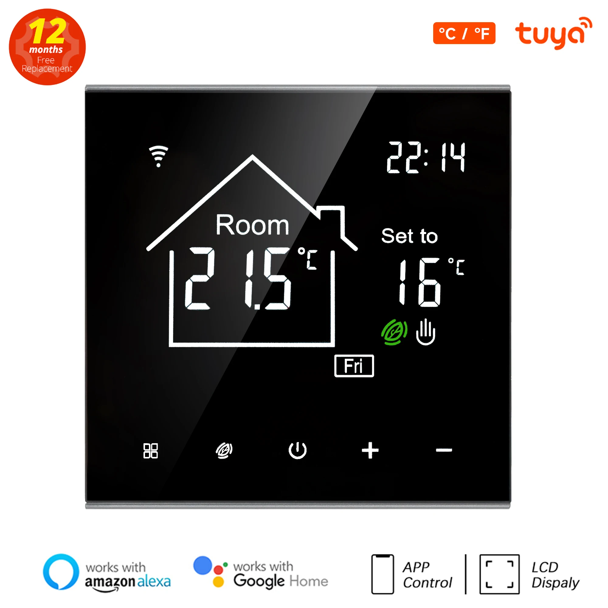 Tuya WiFi Smart termostato Display LCD Touch Screen per riscaldamento a pavimento elettrico telecomando temperatura caldaia acqua/Gas