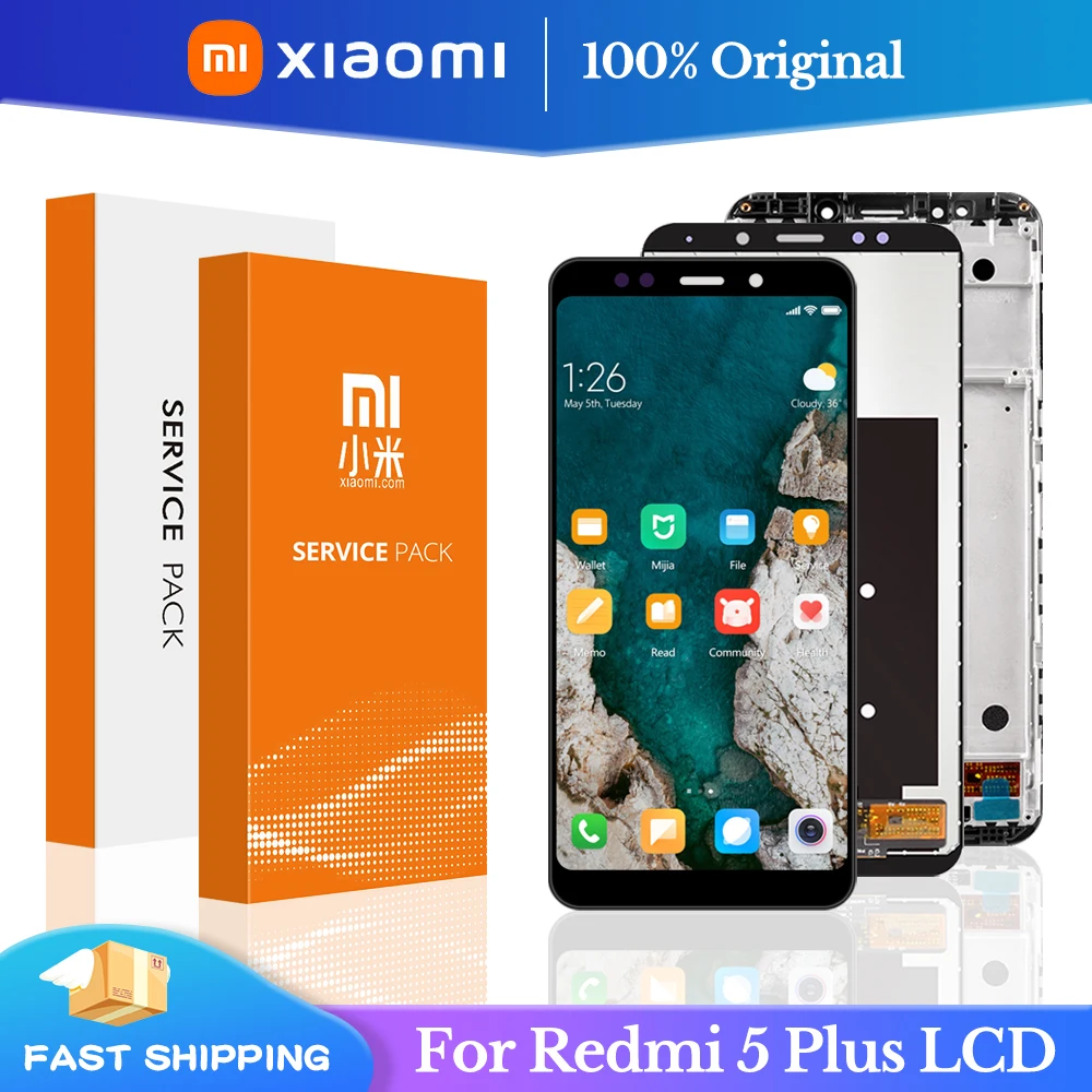 Оригинальный ЖК-дисплей 5 99 ''для Xiaomi Redmi Plus с рамкой 10 сенсорный экран Redmi5
