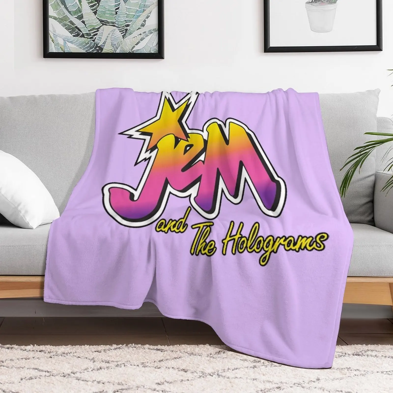 Джем и голограммы роскошные мягкие большие пушистые декоративные одеяла