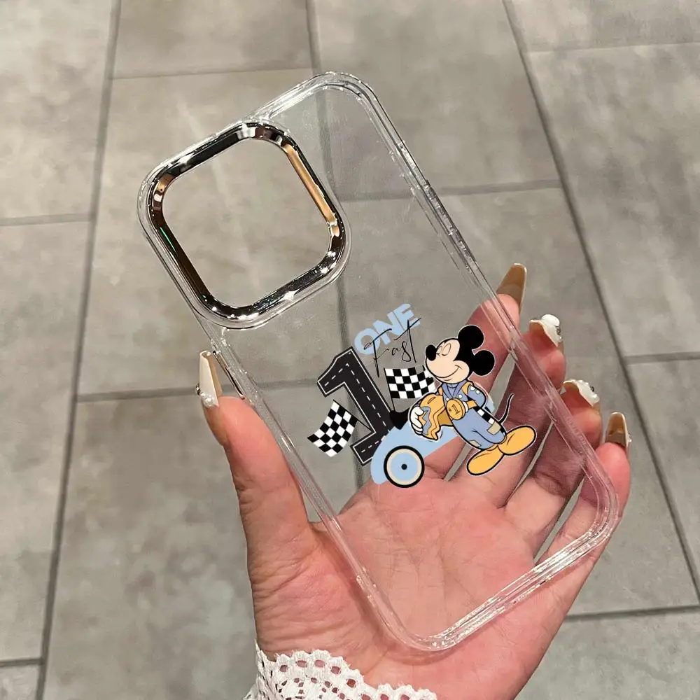 Фото Противоударный прозрачный чехол One Fast M-Mickey HD для iPhone 17 Air, 16, 15, 14 Plus, 13, 12, 11 Pro Max, 16e №1