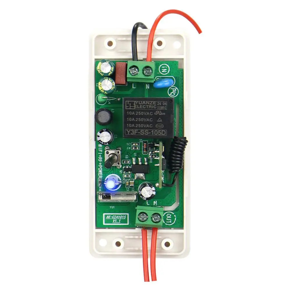 Фото AC110V 220V выключатель Bluetooth WIFI Tuya беспроводной RF пульт дистанционного управления переключатель дальнего действия измерение времени для умного дома световые ворота дверь №5