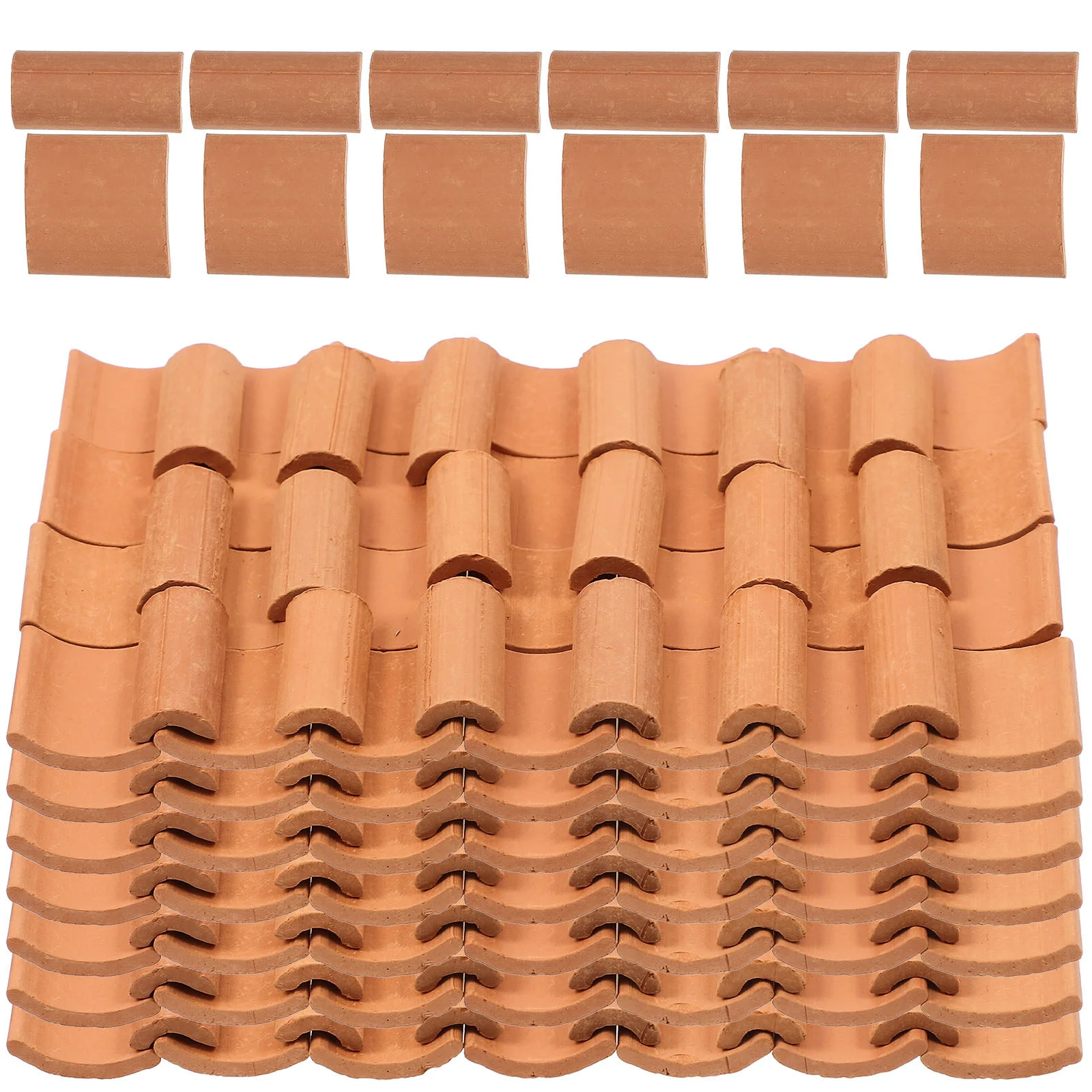 

House Lifelike Miniature Roof Tiles Micro Landscape Decor Sand Table Models DIY Fake Creative Figurines