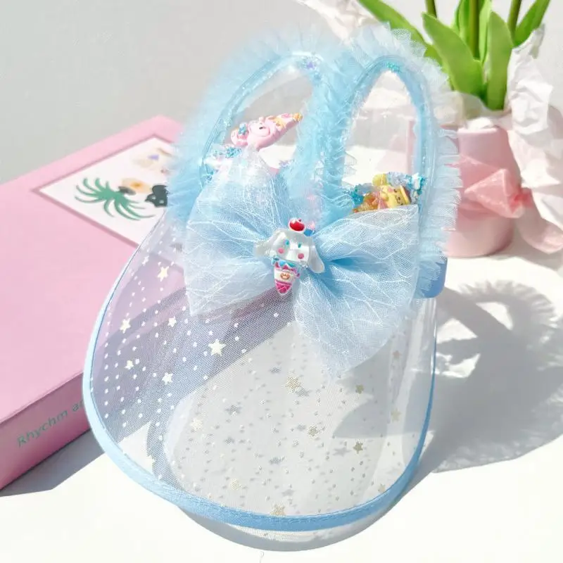 

Sanrio Hat Mymelody Cinnamoroll Children's Sunscreen Hat Summer New Cute Girl's Sun Visor Sun Hat Children's Hair Accessories