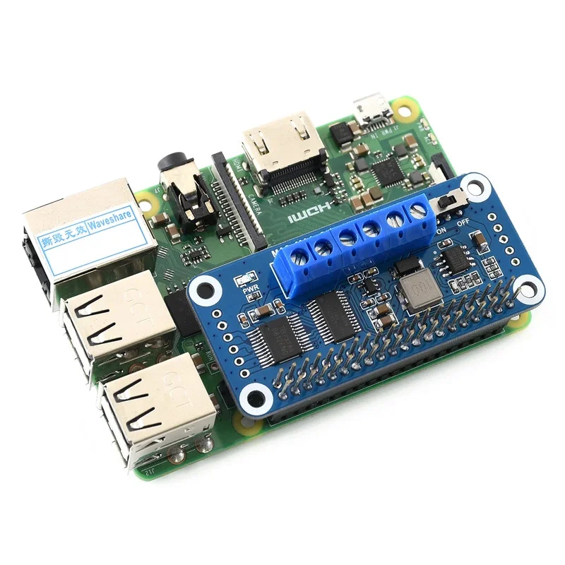 Фото Плата драйвера двигателя Y22A для Raspberry Pi с интерфейсом I2C PCA9685 для автомобиля №5