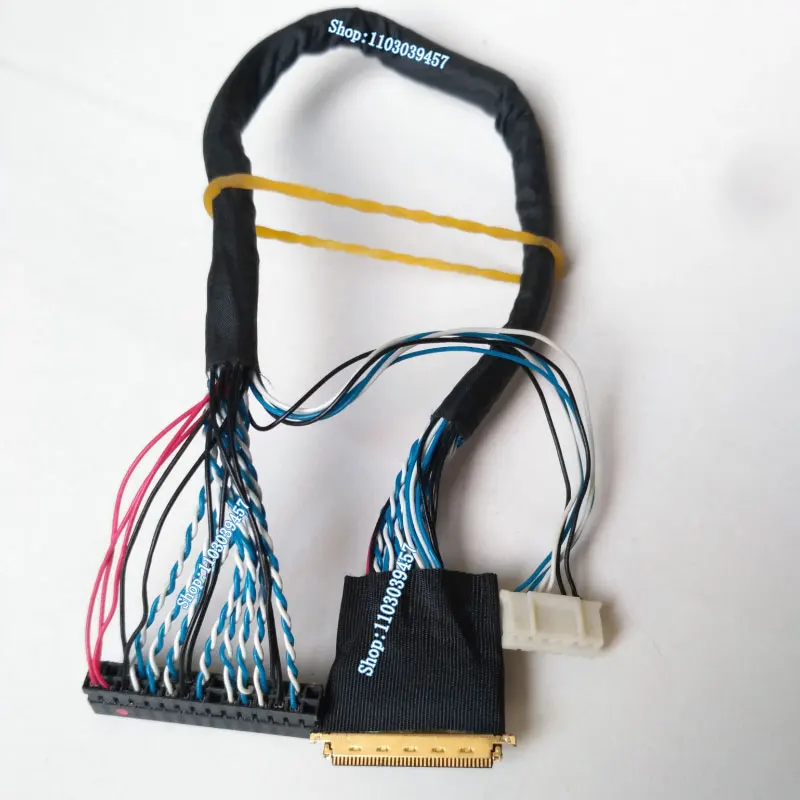 0,5 Шаг, 40-контактный Φ 20453-040T LVDS, 2-канальный 6-разрядный кабель для экрана, 40P Φ 20455-040E, двойная 6-дюймовая линия ЖК-экрана, 40-контактная фотосессия