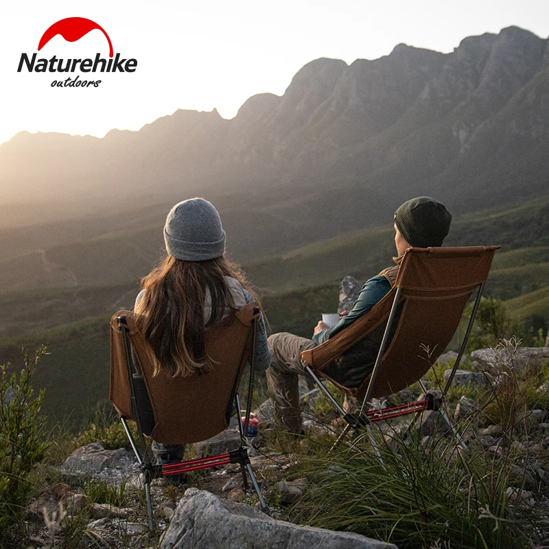 Портативный стул Naturehike для рыбалки дорожный ультралегкий складной с высокой