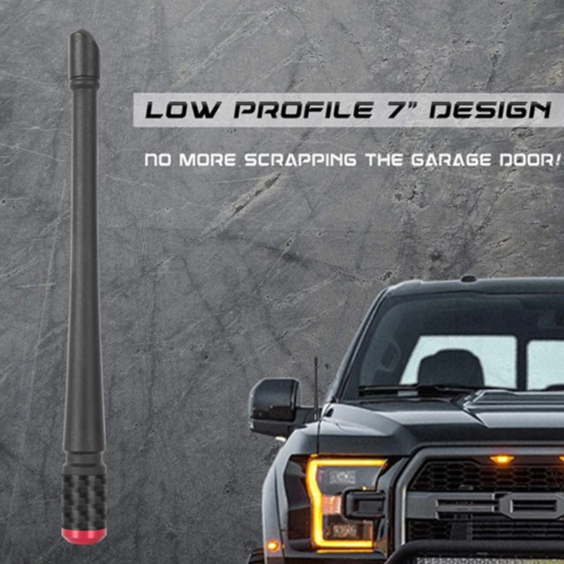 

Резиновая антенна 7 дюймов для замены AM FM радиосигнала для Jeep 07-22 /Dodge Ram/ Ford Raptor / F150 2009-2022, аксессуары