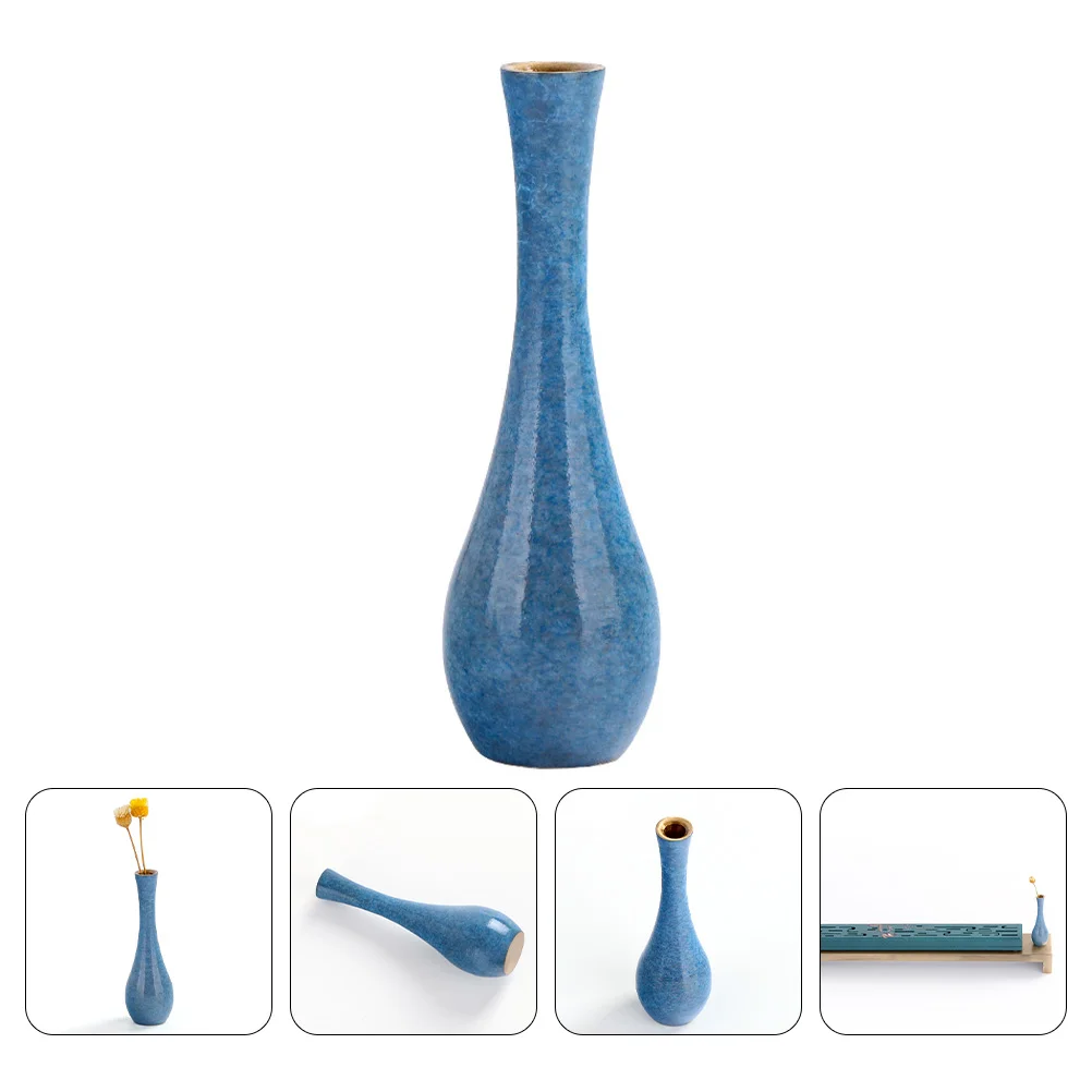 

Vase Planter Glass Brass Flower Table Plain Terrarium Tabletop Stem Single Dry Centerpiece Bud Clear Cylinder Water Tall