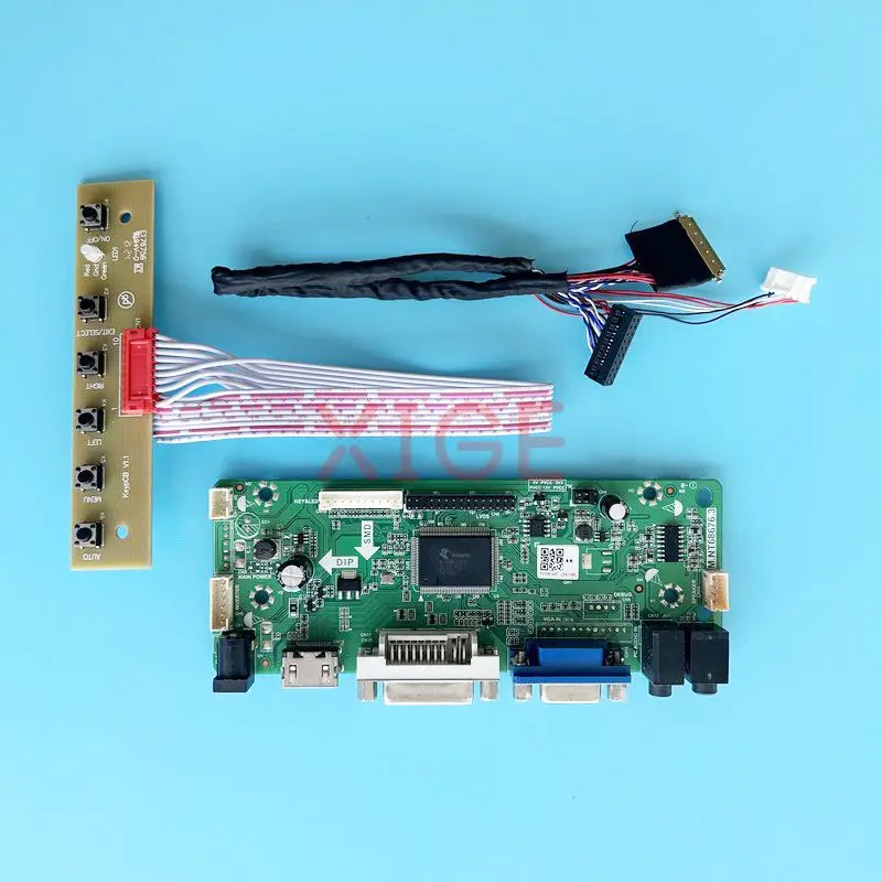 

Fit B156RW01 LP156WD1 N156O6 Controller Driver Board LVDS 40 Pin Kit 15.6" VGA DVI Audio HDMI-Compatible Laptop Display 1600*900