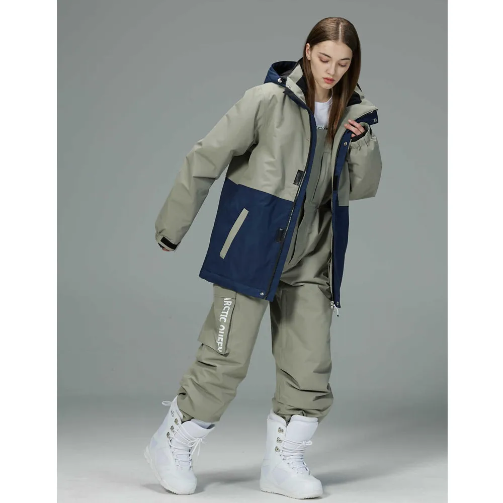 Ветрозащитный водонепроницаемый теплый зимний комбинезон для катания на лыжах