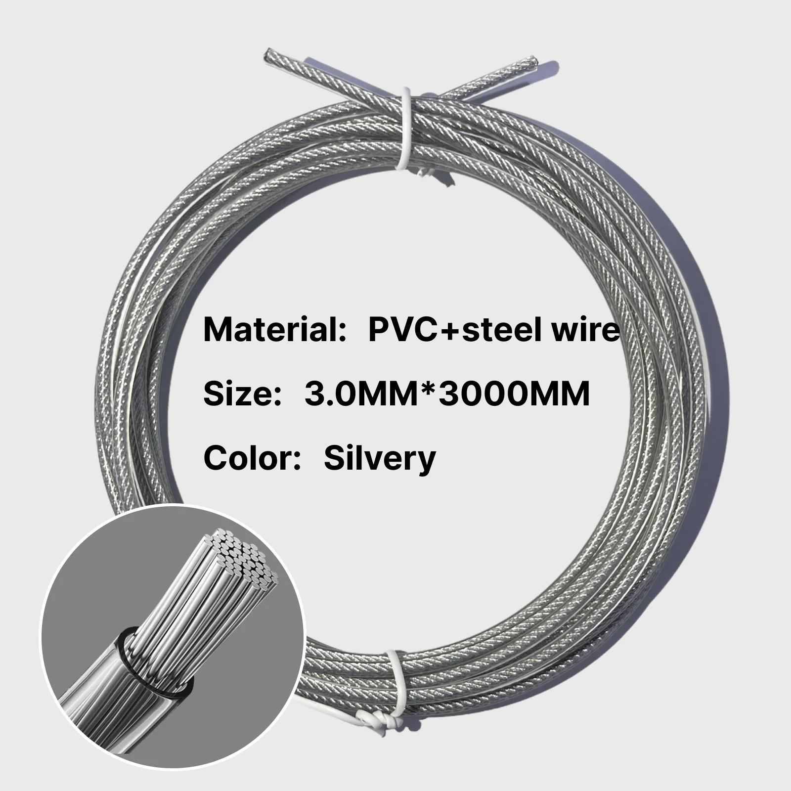 

Стальной трос MOGOLD 3.0/4.0/4.8 мм