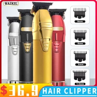 new mens electric shaver ceramic alloy cutter head cordless hair usb professional trimmer for men 7pcsset styling kit