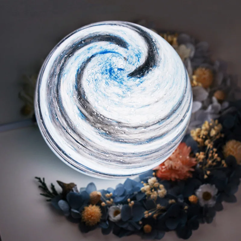 

Creative moon lamp decoration bedroom bed lamp light luxury instagram gift starry night lamp remote control