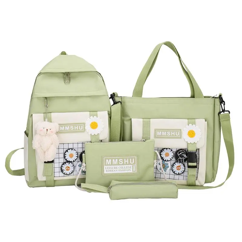

Cute Backpacks For Teen Girls Cute School Backpacks Large Capacity Kawaii Backpack Harajuku Style Aesthetic Backpacks Set Of 4