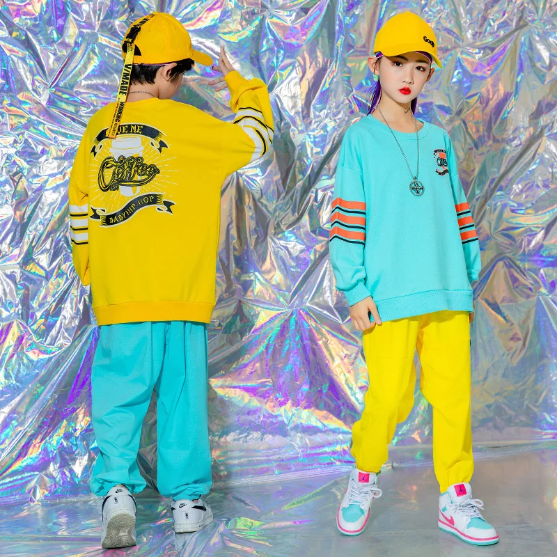 

Детская модная одежда в стиле хип-хоп, для девочек, в стиле хип-хоп, джаз для выступлений, детский класс зарубежного стиля для мальчиков