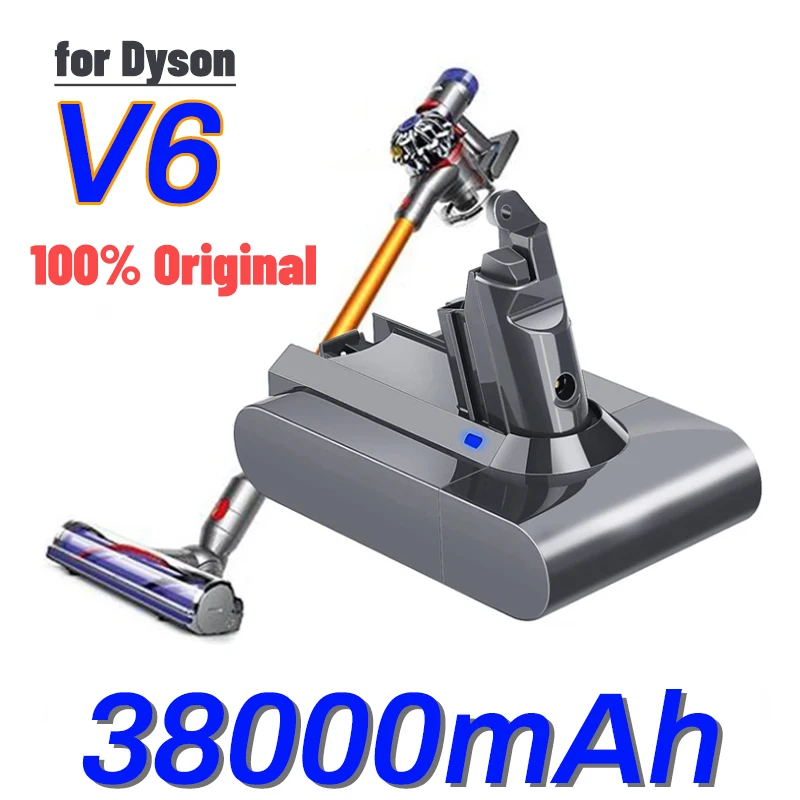 

100% Original 21.6V 38000mAh Li-ion Battery for Dyson V6 DC58 DC59 DC62 DC74 SV09 SV07 SV03 965874-02 Vacuum Cleaner Battery L30