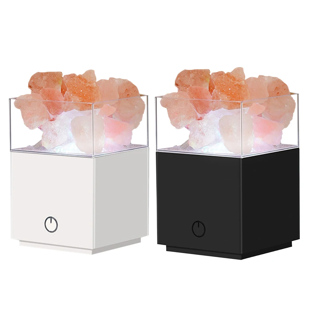 

Hot HG-Himalayan Salt Lamp With USB Himalayan Pink Salt Lamp Projection Lamp For Bedroom Bedside Bed Fixtures Home Decor