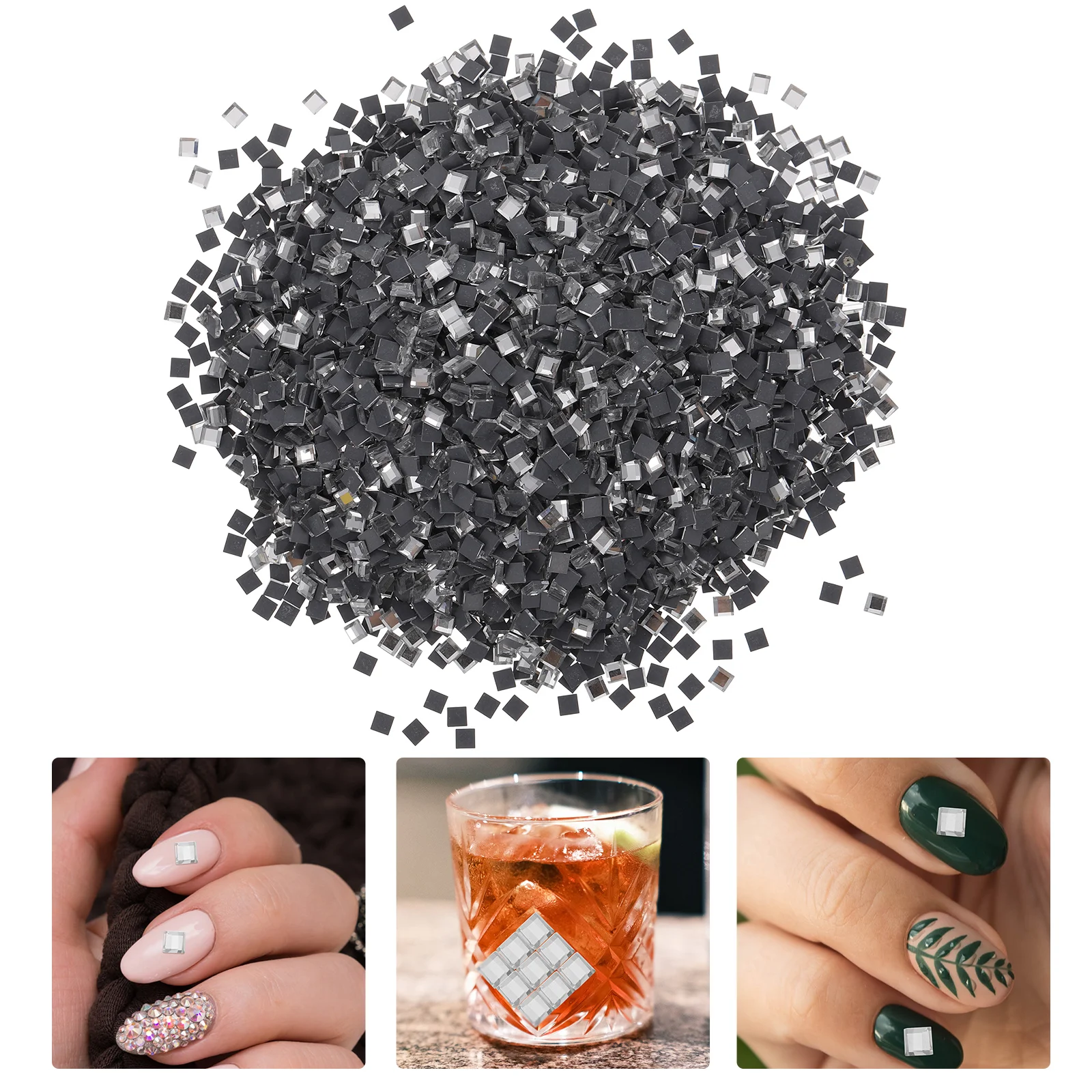 5000 шт. аксессуары для ногтей нерегулярная мозаичная плитка стеклянное украшение