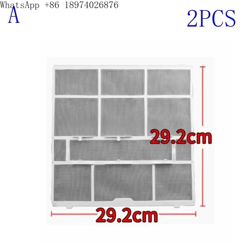 Фото Фильтр для кондиционера 29.2X29.2CM 32X25.5CM 28.5X26.5CM 30X27.5CM 31X31CM, сетчатый пылеулавливающий фильтр, запчасти №3