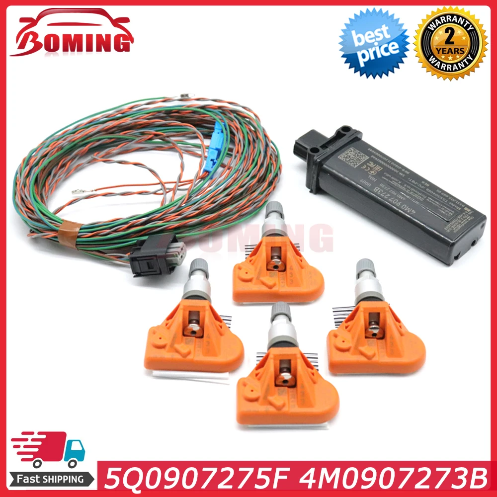 Система мониторинга давления в шинах 5Q0907275F 4M0907273B, подходит для Audi A3 A4 B9 Q2L Q3L A5 A6 A7 A8 Q7 Q8 Q5L 2018-