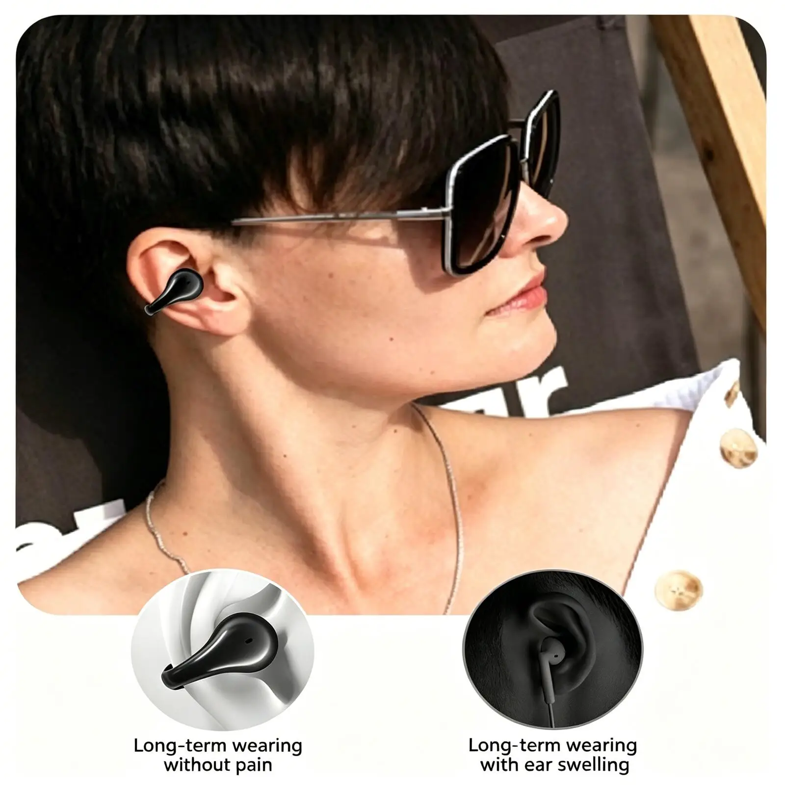Магнитные Bluetooth-наушники-клипсы с зарядным кейсом 2-в-1: HIFI-стереозвук, экстренная зарядка телефона, спортивные наушники (art.: 3920da0653ec1) - 3920da0653ec1