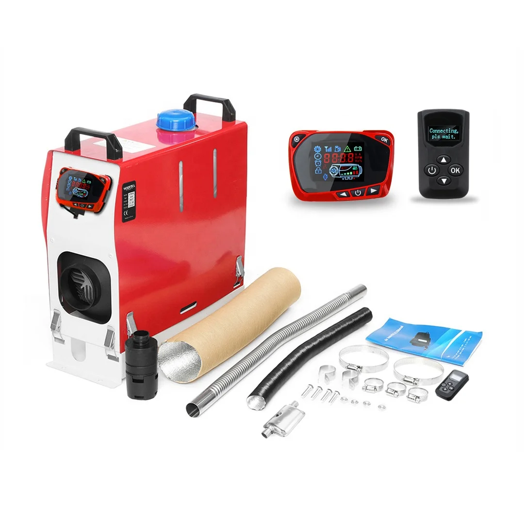 

White And Red 12V/24V 5KW Air Heater All In 1 Parking Air Heater Portable Fuel Air Heater
