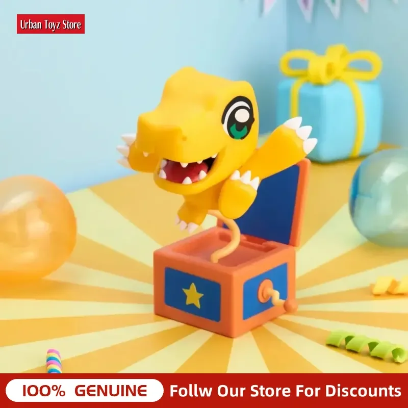 Фото Оригинальная фигурка Bandai Digimon Adventure Bn Q Blind Box, 9-11 см, коллаборация с Такэхито Окавой, ПВХ-фигурка, коллекционная игрушка Агумон №2