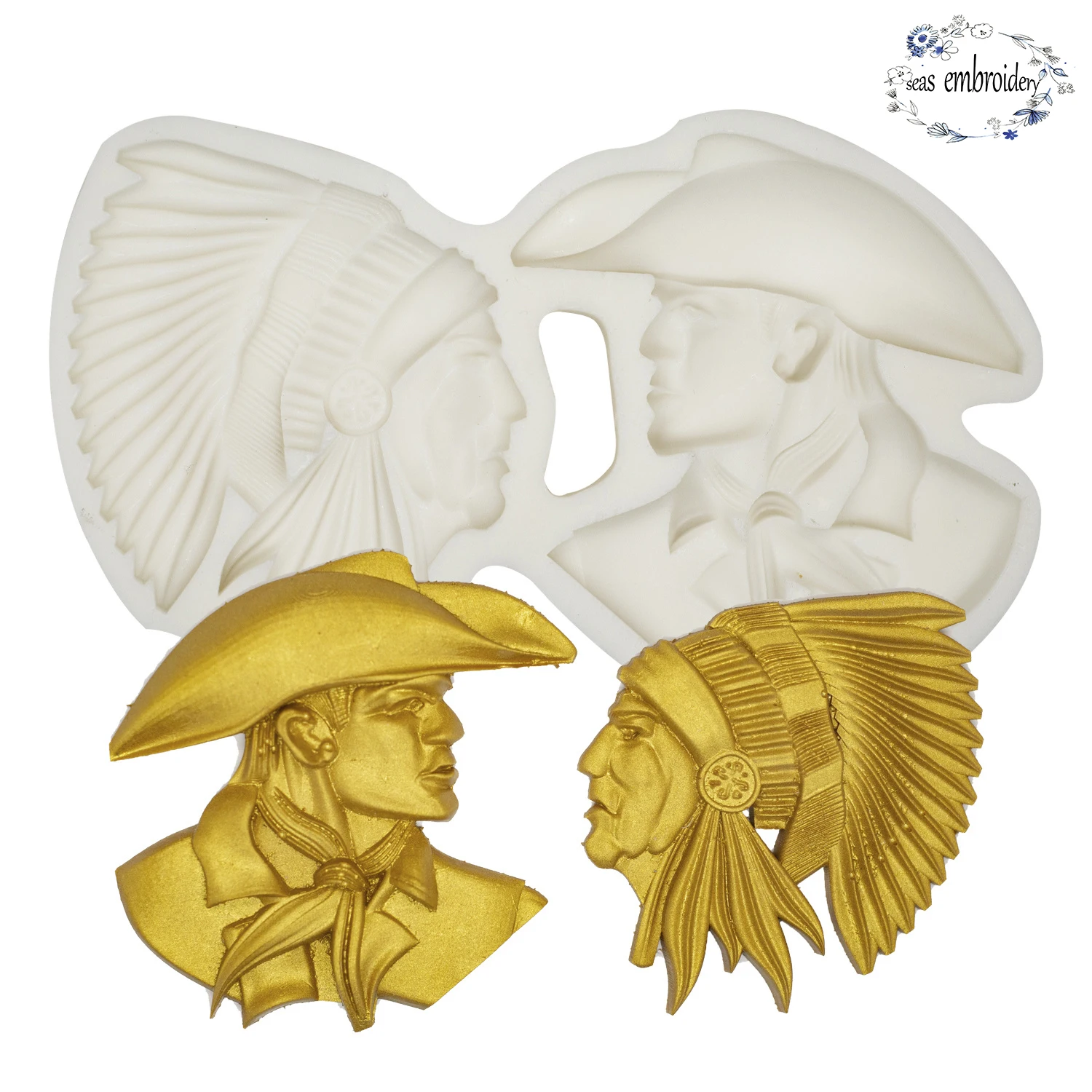 

Christmas Westworld 3D Resin Silicone Mold Kitchen Baking Decoration Tool DIY Cake Chocolate Dessert Candy Fondant Moulds