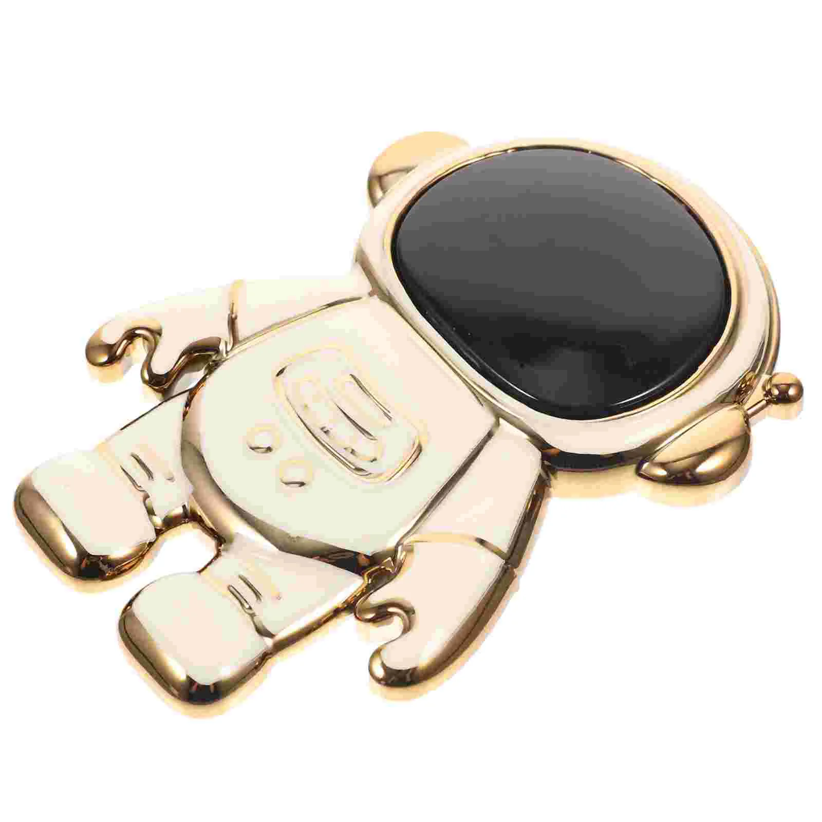 

Holder Astronaut Stand Decor Desktop Bracket Cellphone Desk Folding Ring Ornament Mini Mobile Cell Acrylicgoldthick Wireless