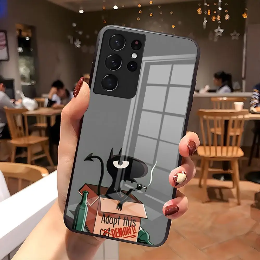 Чехол для телефона Cartoon-D-Disenchantments для Samsung S26 S25 S24 FE S23 S22 S21 Plus S20 Ultra Note20Ultra, черное стеклянное покрытие. (art.: 3920dcf335918) - 3920dcf335918