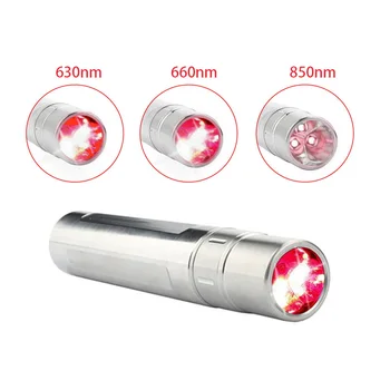 Led Red Light Therapy Handheld Near Infrared Medical Torch 660nm Skincare Joint Pain Relief Wound Healing Heated LED Beauty Lamp