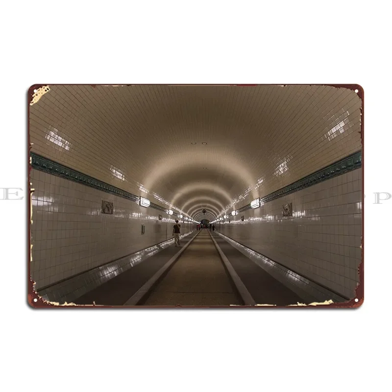 Elbe Tunnel Металлический Знак Кино Забавный Железный Персонализированный Оловянный