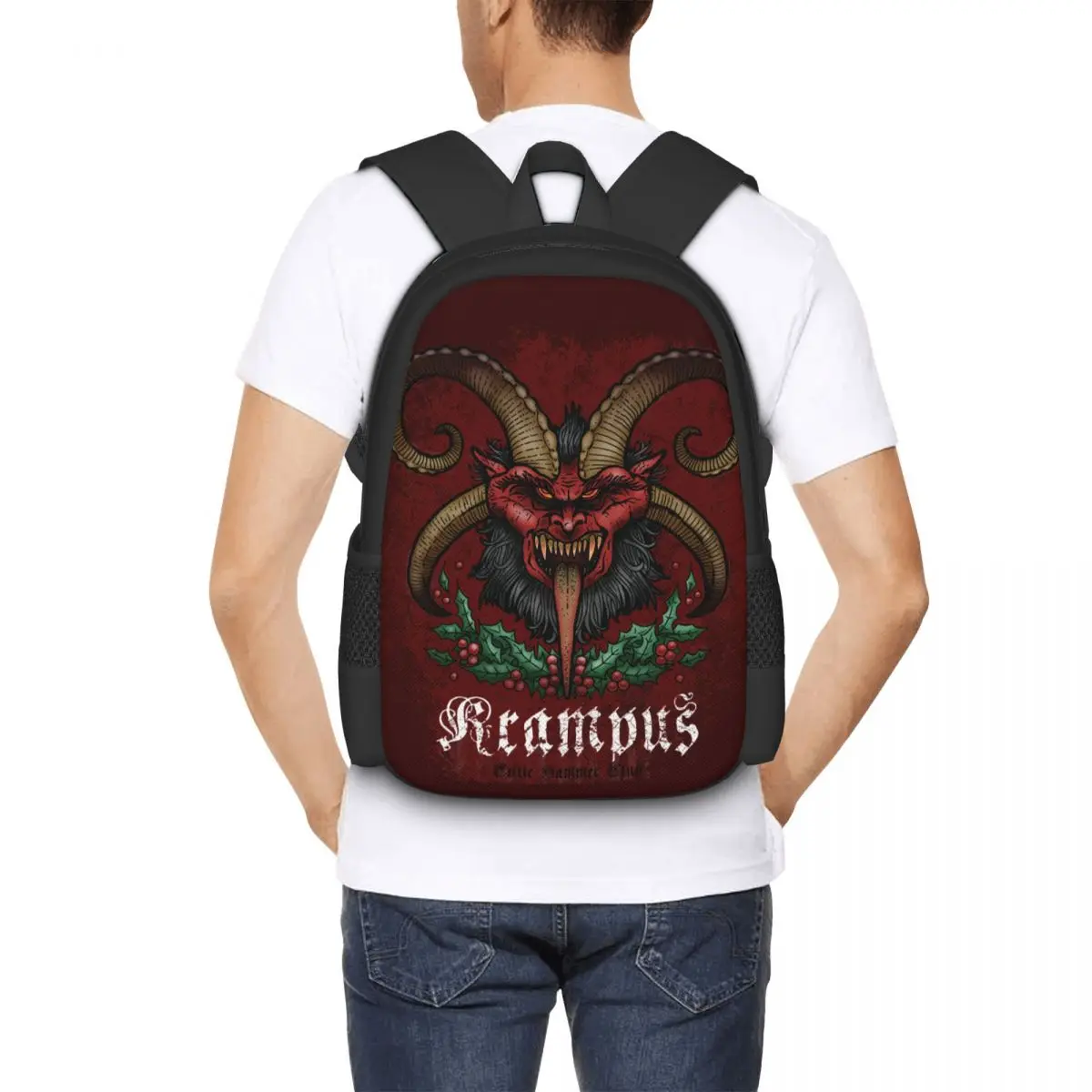 Krampus Backpack for Girls Boys Travel RucksackBackpacks for Teenage school bag