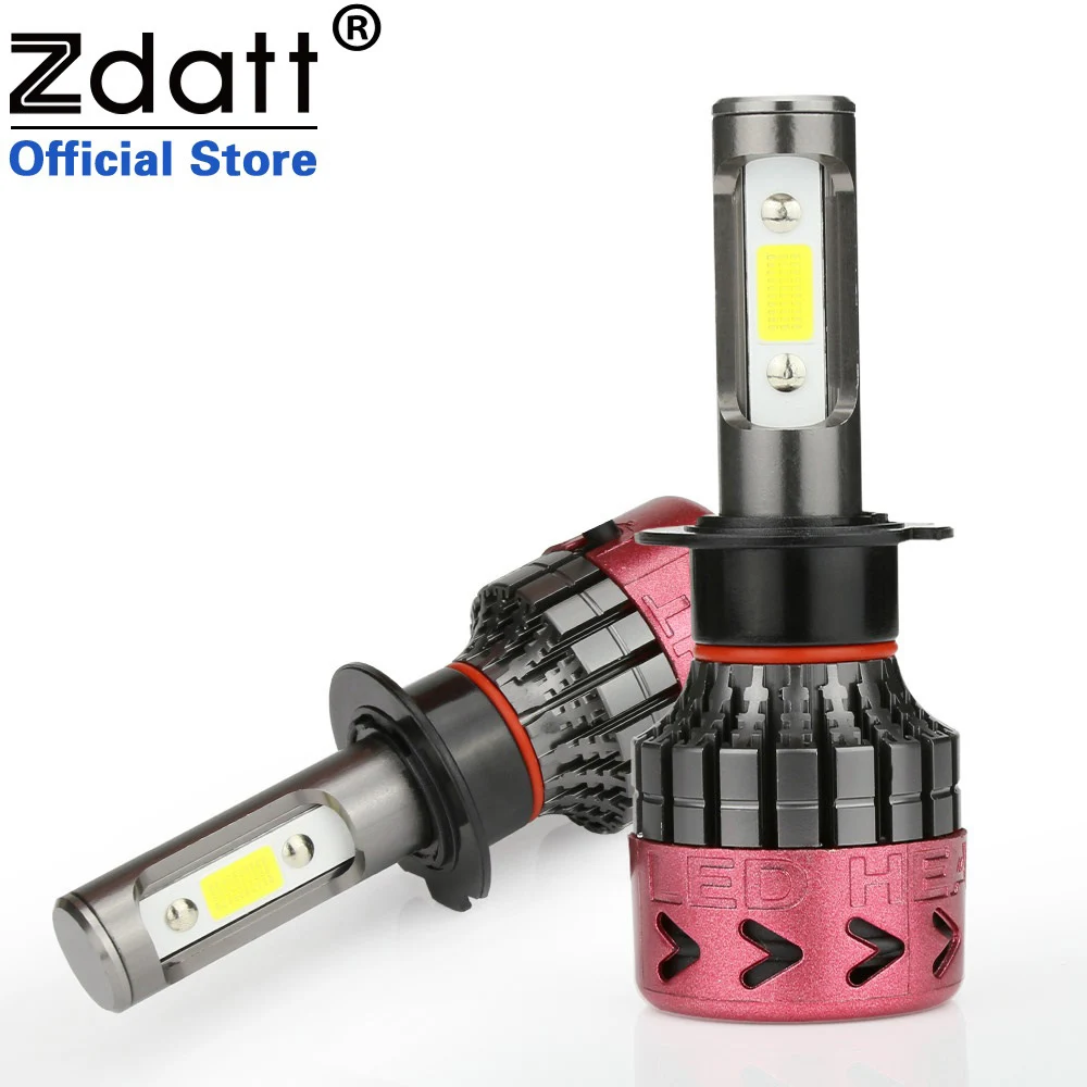 

ZDATT 9005 HB3 LED Headlights H4 Led Bulbs H7 Canbus H1 H8 H11 9006 HB4 Car Headlamp Fog Light 12V 6000K 12000LM 80W Diodes