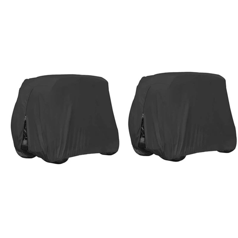 

NEW-210D Waterproof Sunproof Dustproof Rain Cover 2/4 Passenger Golf Cart Cover For EZGO, Club Car,Yamaha Golf Carts