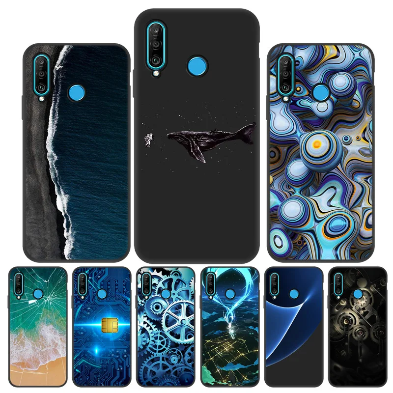 

P30 Lite Case Phone Case For Huawei P9 P8 P20 P10 P9 P8 Lite P50 P40 P30 Pro Fashion Cool Black Matte Silicone Back Cover Fundas