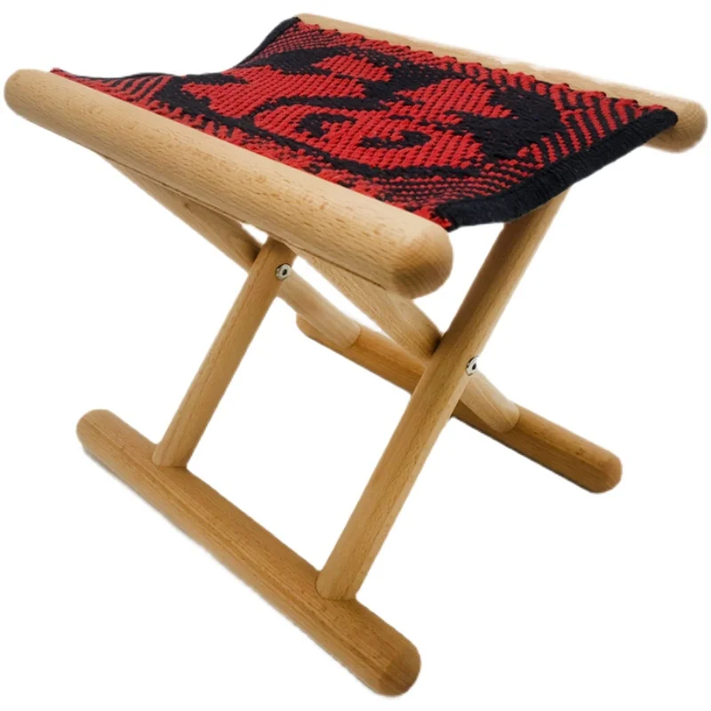 

Mazar-уличный портативный складной стул из массива дерева, скамейка для рыбалки, домашний складной стул, манчуриан ясень бук