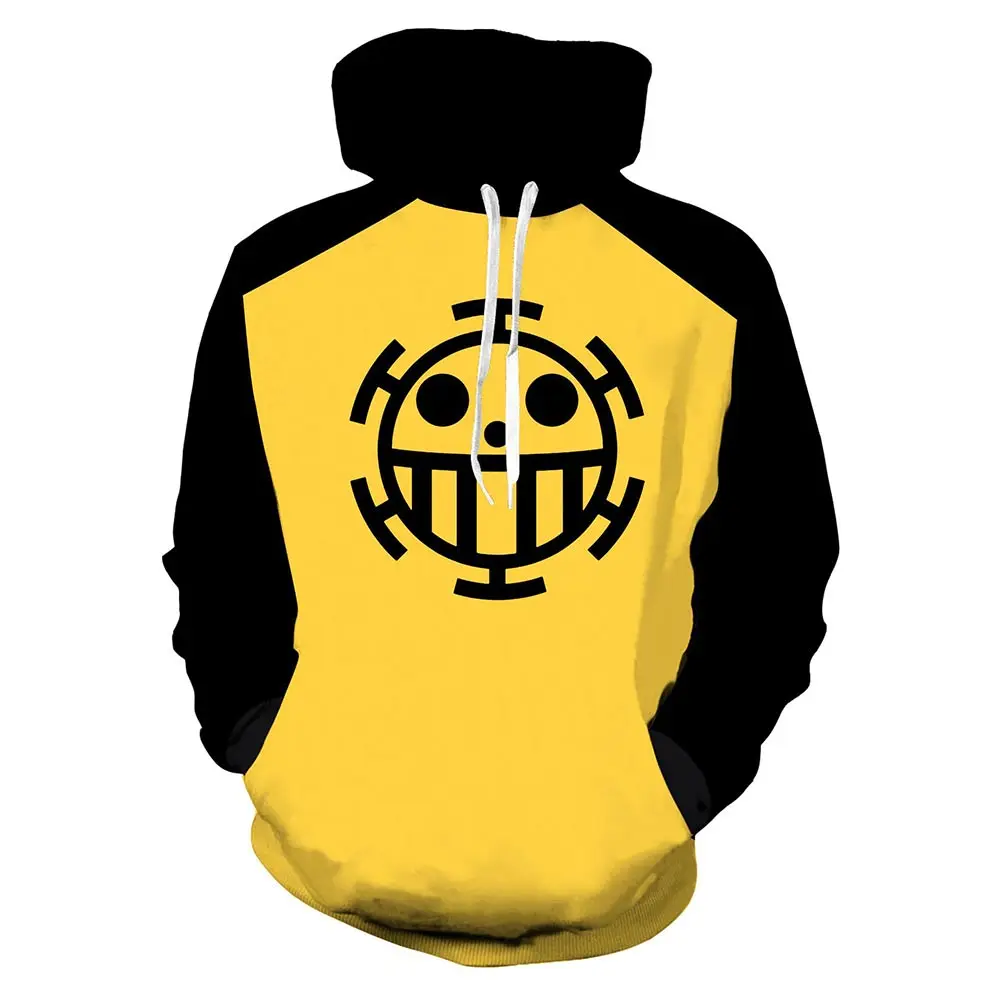 Цельный Косплей худи Trafalgar Law для мужчин и женщин повседневные с принтом